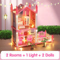Aarenza luminous princess castle dollhouse toy for kids, featuring bright, glowing castle design with princess-themed details.