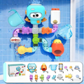 Arenzza Waterworks Pipe Bath Toy Set for Kids with colorful plastic pipes and toys for bath fun and water play.