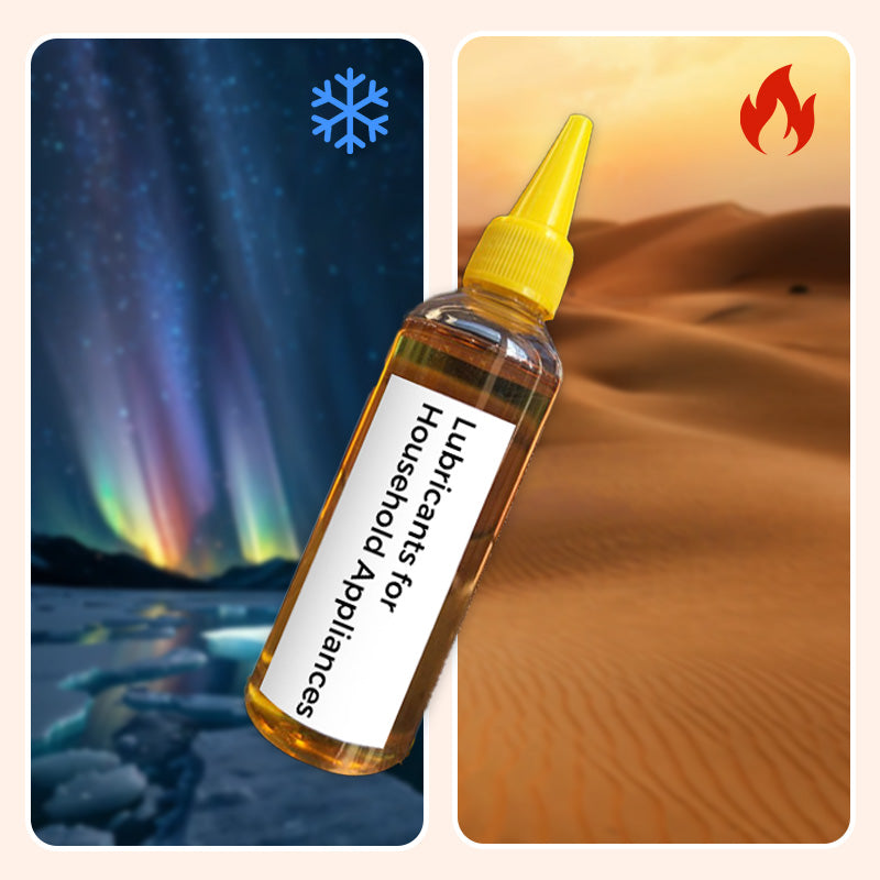 A 100ml bottle of Arenzza household appliance lubricant, suitable for toys, kids, and gifts, with a clear label and applicator cap.
