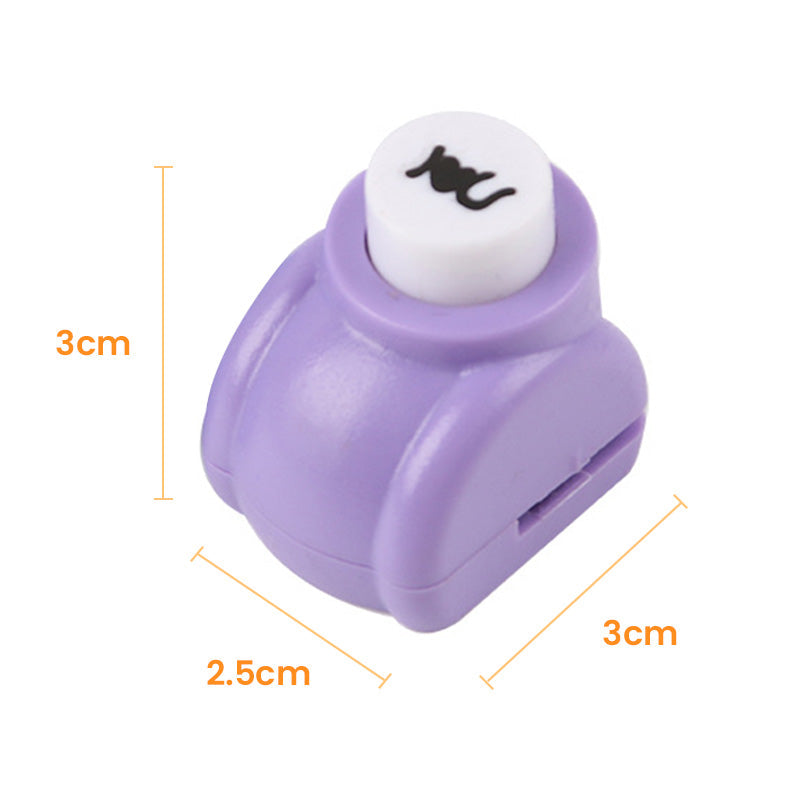 Arenzza DIY paper punch toy for children, featuring colorful handles and a sturdy metal punch for creative craft projects.