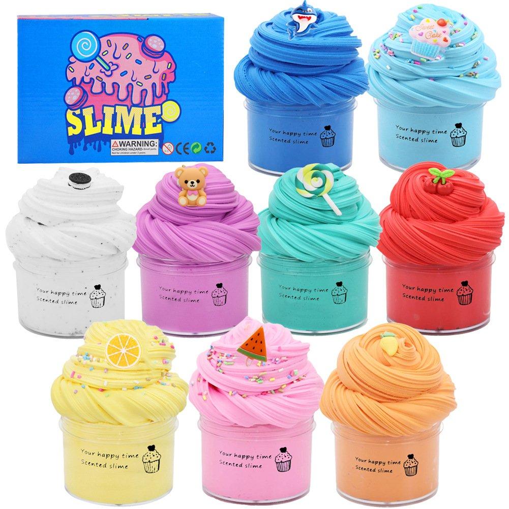 Arenzza scented slime toy, soft and squishy clay sensory slime perfect for kids' DIY play and sensory fun.