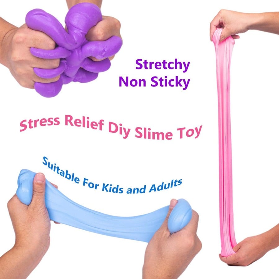 Arenzza super clay slime toy featuring soft, squishy, scented sensory slime in vibrant colors for kids and gift use.