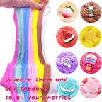 Arenzza Super Clay Slime DIY soft and squishy scented sensory clay in vibrant colors, perfect for kids' toys and gifts.