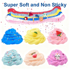 Arenzza Super Clay Slime DIY sensory clay in vibrant colors, soft, squishy, scented, perfect for kids' toys and sensory play.