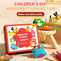 Arenzza DIY doll sewing toy kit featuring colorful threads and fabric pieces for kids' craft and gift projects.