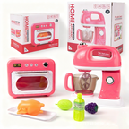 Arenzza kids kitchen playset with lights, sounds, and realistic appliances for imaginative play and safe, durable toy cooking fun.