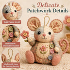 Arenzza vintage mouse plush sewing kit featuring handcrafted plush toy and sewing accessories for kids and gifts.