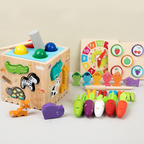 Colorful Arenzza multifunctional toddler learning activity cube with shapes, numbers, and activities for kids' developmental play.