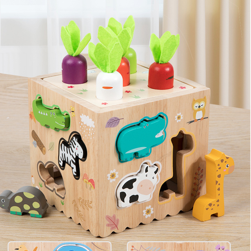 Arenzza multifunctional toddler learning activity cube with colorful shapes, beads, and spinning parts for early childhood development.