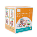 Arenzza multifunctional toddler learning activity cube with colorful shapes, buttons, and spinning parts for educational play.