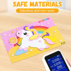 Colorful 3D EVA sticker craft set for kids by Arenzza, featuring various fun shapes and bright designs for children’s DIY art projects.