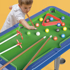 Arenzza 6-in-1 portable game table for kids, featuring multiple game surfaces and colorful design, perfect for family play and gifts.