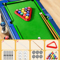 Arenzza 6-in-1 portable multi-functional game table for kids, featuring various game surfaces and colorful design.