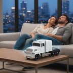 Arenzza Bluetooth truck model speaker designed for kids, toy truck shape with colorful details and a built-in Bluetooth speaker.