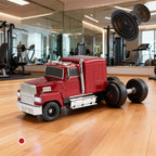 Arenzza truck model Bluetooth speaker designed for kids, featuring a colorful toy truck with built-in audio controls.