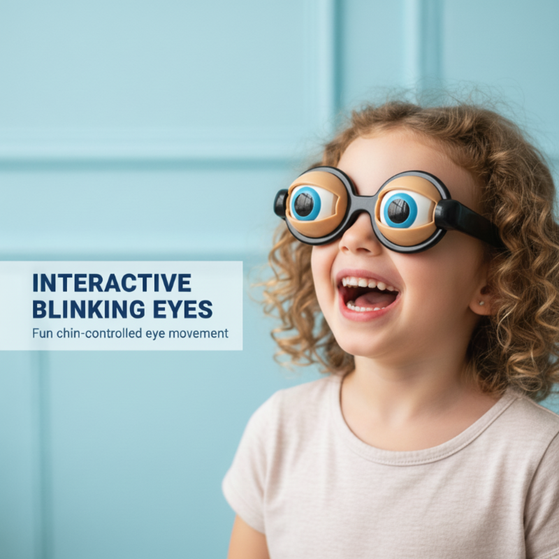 A pair of funny glasses with a winking eye mechanism from Arenzza, perfect for kids’ toys and gift occasions.
