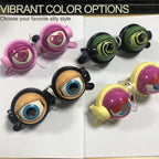 Funny Arenzza glasses with a winking eye mechanism, colorful plastic toy accessory for kids and gifts, ideal for fun occasions.