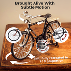 Arenzza DIY bicycle model toy for kids, showcasing a detailed miniature bicycle construction kit for children and gift-giving.