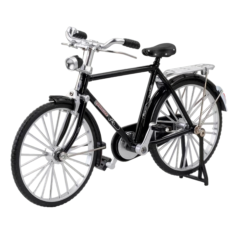 Arenzza DIY bicycle model toy for kids, featuring a detailed scaled bicycle construction kit with vibrant colors and intricate parts.