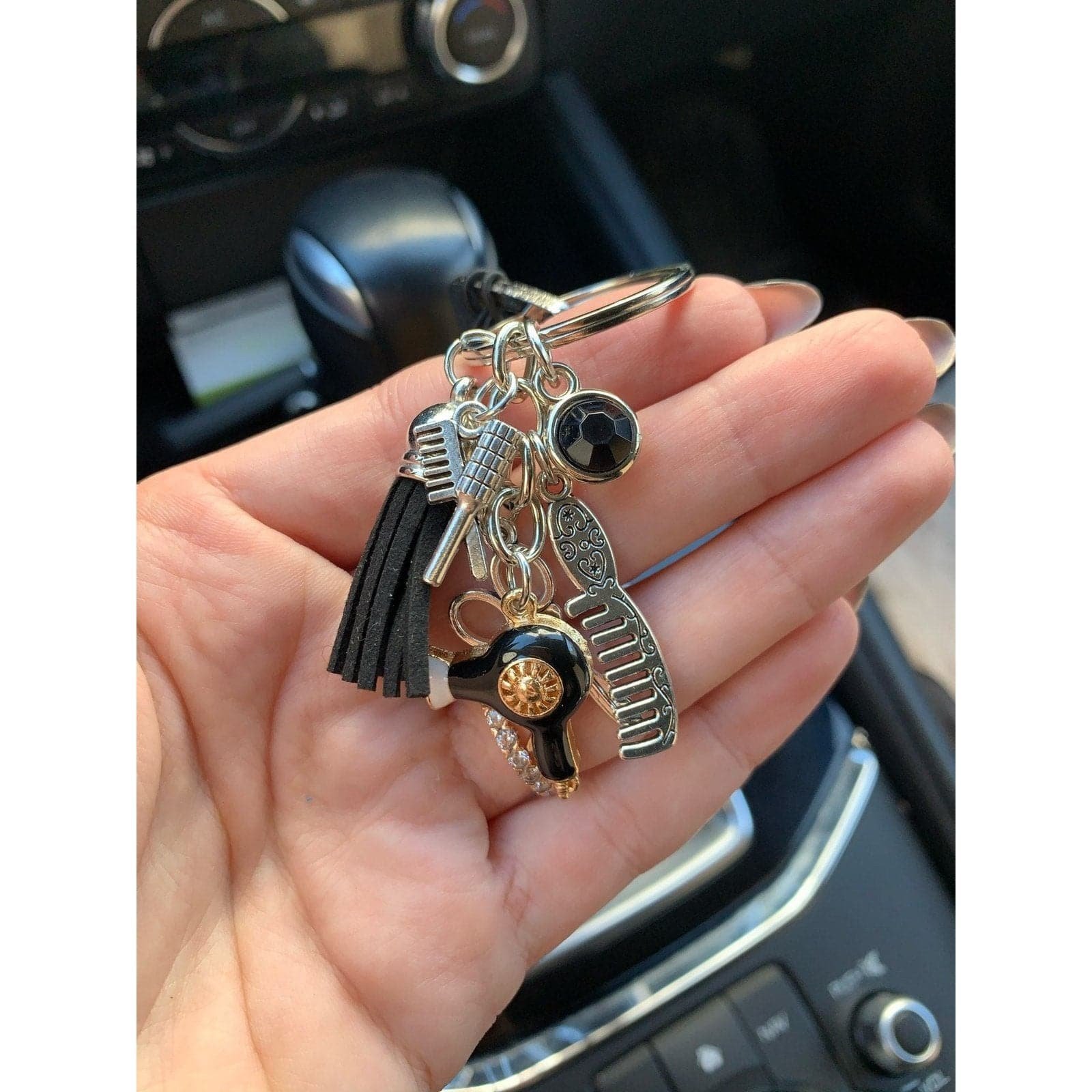 Arenzza hairstylist gift keychain featuring a playful toy design, ideal for kids and gift-giving occasions.