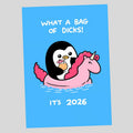 Cute and funny desk calendar by Arenzza featuring playful toy-themed designs, perfect for kids and gifts.