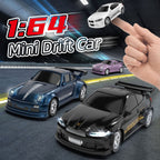 Arenzza remote control mini racing car toy in red with black wheels, perfect for kids and gift-giving, on a white background.