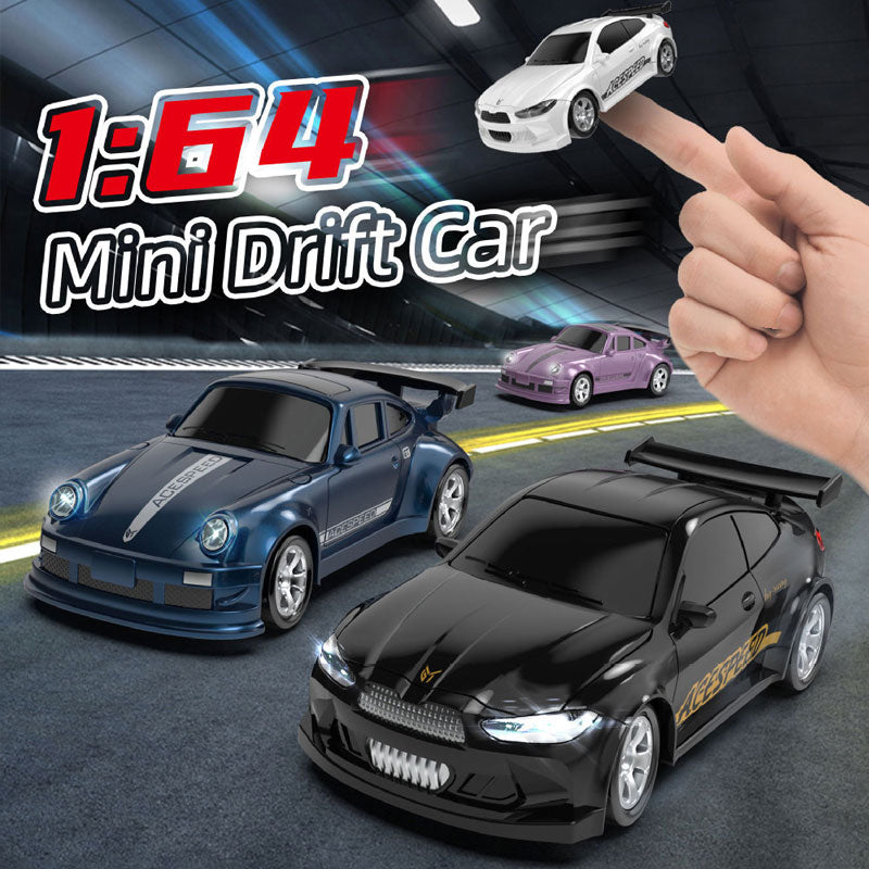 Arenzza remote control mini racing car toy in red with black wheels, perfect for kids and gift-giving, on a white background.