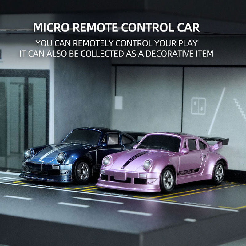 Arenzza remote control mini racing car toy for kids, featuring a sleek design and vibrant colors, perfect for racing fun.