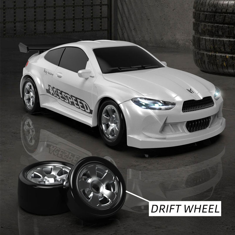 Arenzza remote control mini racing car toy for kids, featuring vibrant colors and sleek design, ideal for racing fun and active play.