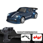 Arenzza remote control mini racing car toy for kids, featuring a compact design and colorful details on smooth surfaces.