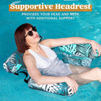 Arenzza inflatable pool floating chair for kids, bright colorful toy designed for lounging and fun in the pool.