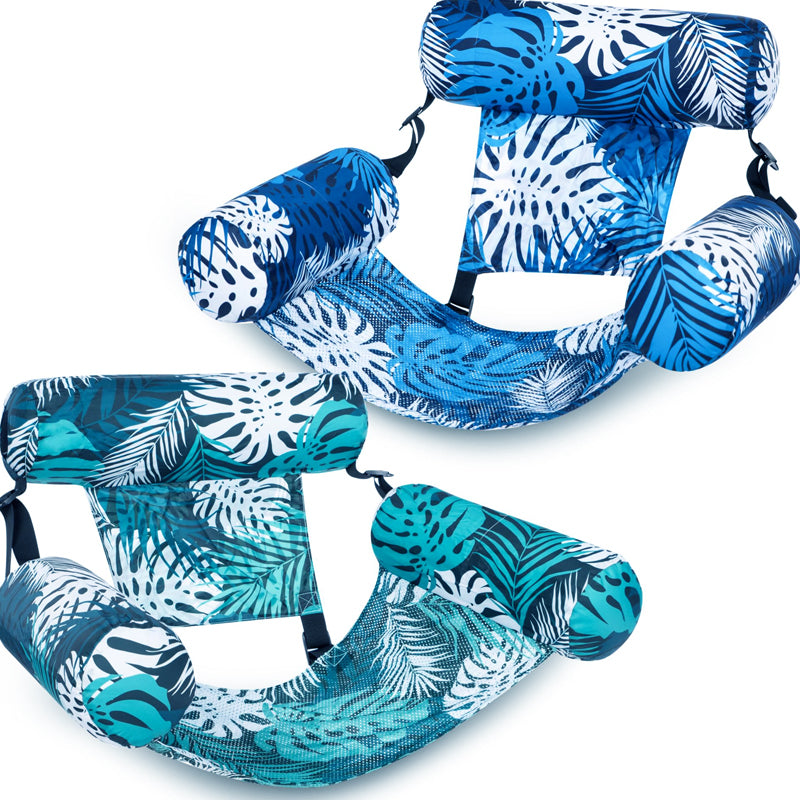 Arenzza inflatable pool floating chair with bright colors, designed for kids' pool fun and relaxation in the water.