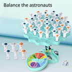 Balance Astronaut Board Game by Arenzza, featuring colorful game pieces and astronaut-themed design for kids' fun and learning.