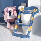 Arenzza potty training toilet seat with ladder, colorful kids' bathroom training toy, designed to help toddlers learn to use the toilet.