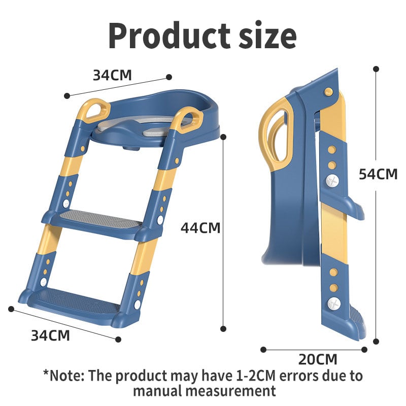 Arenzza potty training toilet seat with ladder for kids, featuring a colorful design to help children learn to use the toilet independently.