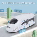 Arenzza rechargeable transforming train robot toy for kids, featuring colorful interactive play and fun train and robot modes.