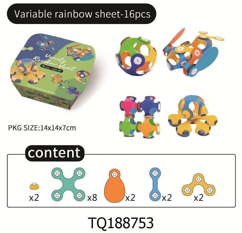 Colorful Arenzza magnetic building toy set for kids, featuring magnetic rods and balls for creative construction play.