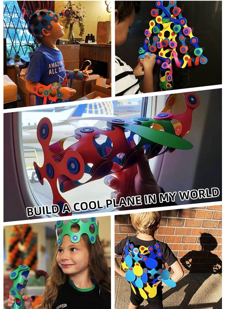 Arenzza magnetic building toy set with colorful magnetic pieces for kids’ creative construction play.