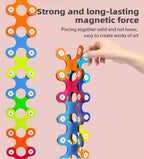 Colorful Arenzza magnetic building toy for kids featuring magnetic rods and balls for creative construction and play.