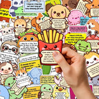 Colorful Arenzza positive emotional support buddies stickers featuring smiley faces and uplifting designs for kids' toys and gifts.