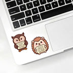 Colorful Arenzza emotional support buddies stickers for kids, featuring positive message designs on playful cartoon characters.