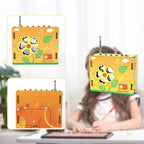 Arenzza DIY mini radio toy for kids, colorful educational toy designed for children’s learning and play.