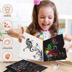 Colorful Rainbow Magic Scratch Paper from Arenzza, fun kids' craft toy with vibrant rainbow designs for creative art projects.