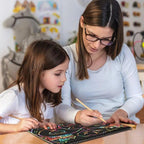 Colorful Rainbow Magic Scratch Paper by Arenzza, kids' toy with vibrant, scratch-off surface for creative art and craft projects.