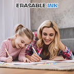 A pair of Arenzza erasable pens for kids and gifts, featuring colorful designs and easy erasing capabilities.