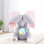 Aarenzza Cute Hide And Seek Elephant plush toy for kids, soft stuffed animal with playful design, perfect as a gift or cuddly companion.