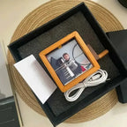 Arenzza Photo Display Rotary Flip Book showing colorful pages with kids' photos, toy and gift for children.