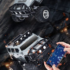 Aarenza mini RC off-road truck for kids with lights, toy vehicle designed for outdoor play, featuring a rugged off-road design and bright lights.