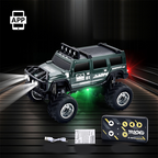 Aarenza mini RC off-road truck with lights, colorful toy car designed for kids, perfect for outdoor play and gift-giving.