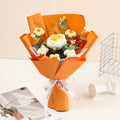 Handmade crochet flower bouquet toy by Arenzza, featuring delicate, colorful crocheted flowers perfect for gifts or decoration.
